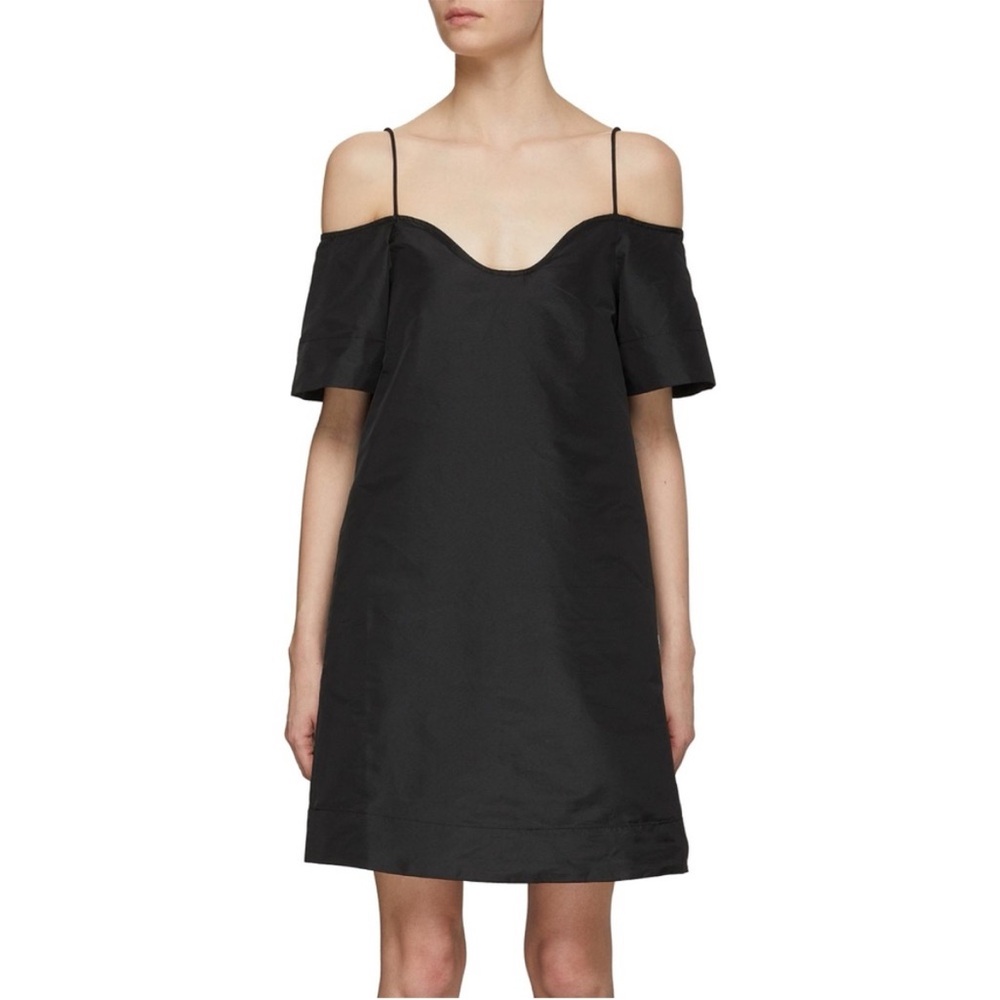 Ganni Black Mini Dress